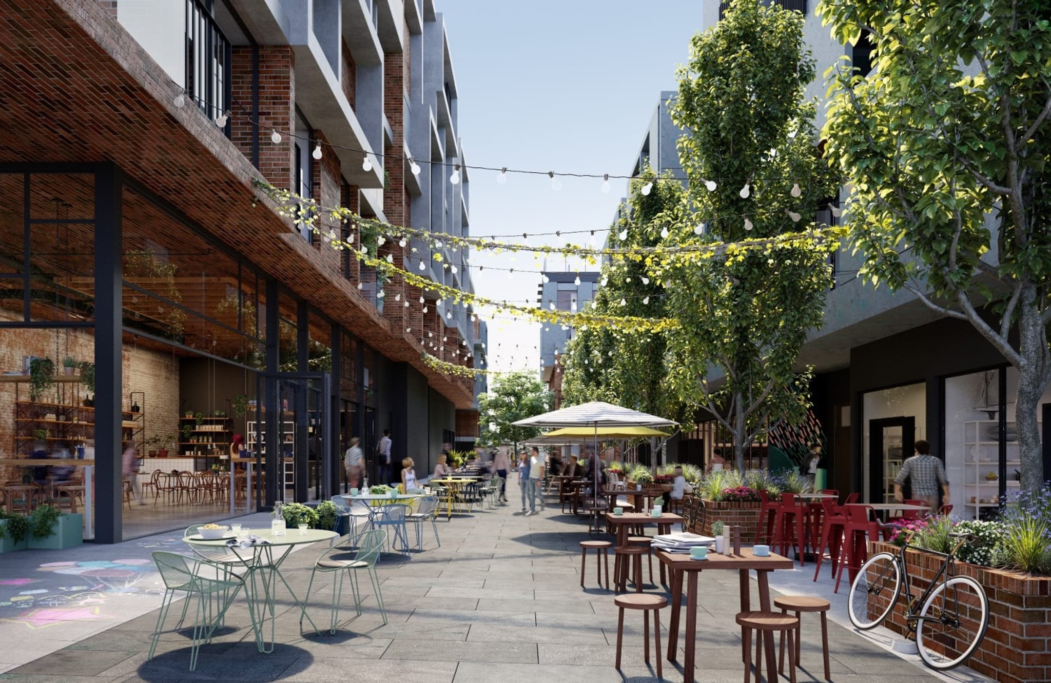 A digital rendering of East Brunswick Village where Rumi's new location is confirmed